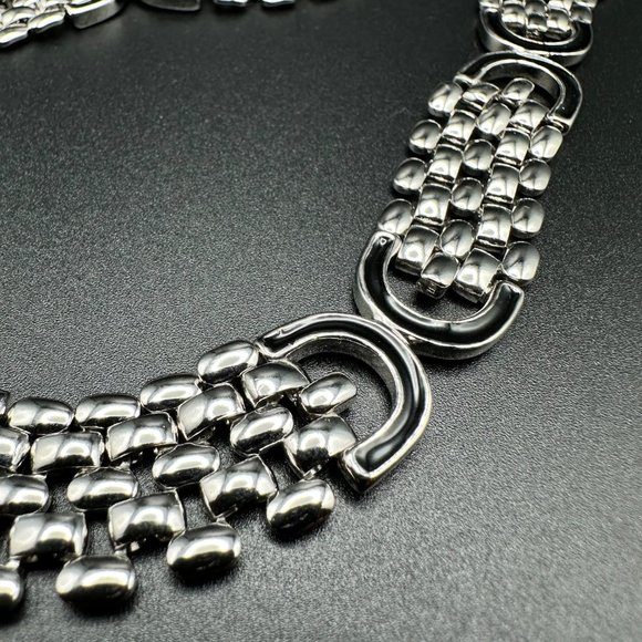 Vintage like new silver tone chain necklace - Picture 5 of 8